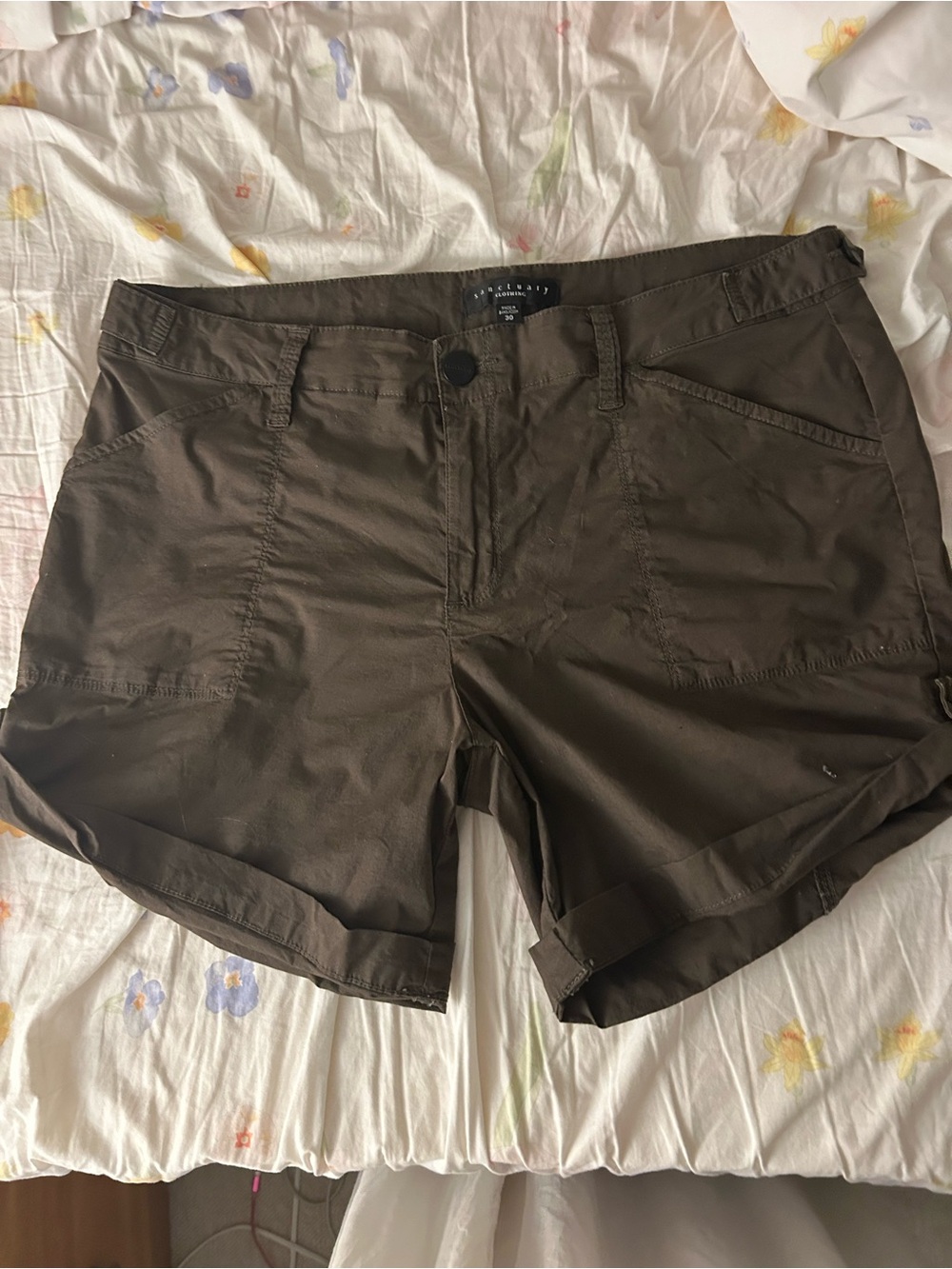 Sanctuary olive green khaki shorts